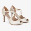 Capollini Orchid Champagner Leder Kreuzriemen Peep Toe Sandalen* Schuhe Für Hochzeitsgäste | Schuhe Für Die Mutter Der Braut