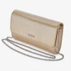 Capollini Prosecco Gold Nubukleder Clutch Tasche* Hochzeitsgäste-taschen | Anlass Handtaschen