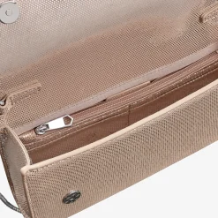 Capollini Prosecco Gold Nubukleder Clutch Tasche* Hochzeitsgäste-taschen | Anlass Handtaschen