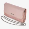 Capollini Rosa Clutch-Tasche aus Wildleder und Leder* Hochzeitsgäste-taschen | Anlass Handtaschen