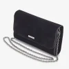 Capollini Schwarze Wildleder-Kupplungstasche* Hochzeitsgäste-taschen | Anlass Handtaschen