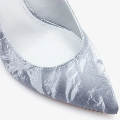 Capollini Sophia Grau Nubukleder Diamante Slingback Stilettos* Party-schuhe | Schuhe Für Hochzeitsgäste