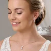 Lace & Favour Cleo Gold Teardrop Cubic Zirkonia Hochzeit Schmuck Set* Goldener Abschlussball-schmuck | Abschlussball-schmuck-sets