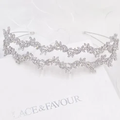 Lace & Favour Cortez Duo Cubic Zirkonia Doppelstirnband* Abschlussball-haarbänder & Tiaras | Haarschmuck Aus Kristall