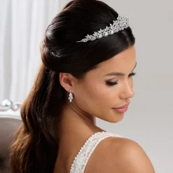 Lace & Favour Debütantin Klassische Cubic Zirkonia Kristall Braut Tiara* Abschlussball-haarbänder & Tiaras | Haarschmuck Aus Kristall