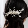 Lace & Favour Devotion Perle und Kristallspray Brauthaarkamm* Perlen-haarschmuck | Silberne Haar-accessoires