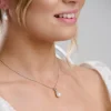 Lace & Favour Dolci Silber Teardrop Perlen Anhänger Halskette* Geschenke Für Brautjungfern | Geschenke Für Die Braut