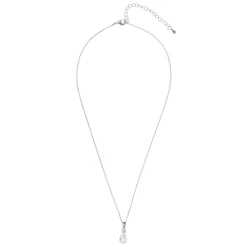 Lace & Favour Dolci Silber Teardrop Perlen Anhänger Halskette* Geschenke Für Brautjungfern | Geschenke Für Die Braut