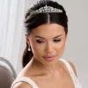 Lace & Favour Downton Gold Floral Cubic Zirkonia Kristall Hochzeit Tiara* Abschlussball-haarbänder & Tiaras | Haarschmuck Aus Kristall