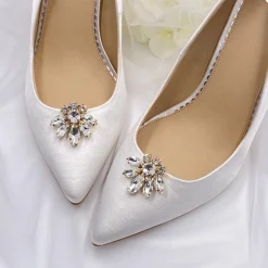 Lace & Favour Edle Goldkristall-Schuhclips* Geschenke Für Die Braut | Schuhclips