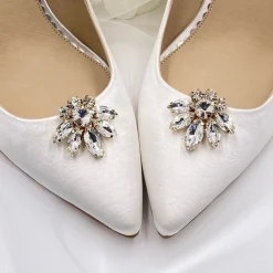 Lace & Favour Edle Goldkristall-Schuhclips* Geschenke Für Die Braut | Schuhclips