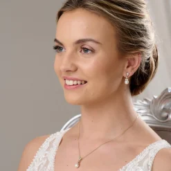 Lace & Favour Elegance Gold Kristall und Perle Brautschmuck Set* Geschenke Für Brautjungfern | Geschenke Für Die Braut