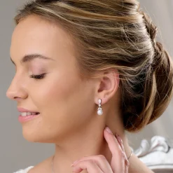 Lace & Favour Elegance Kristall und Perle Hochzeit Ohrringe* Geschenke Für Brautjungfern | Geschenke Für Die Braut