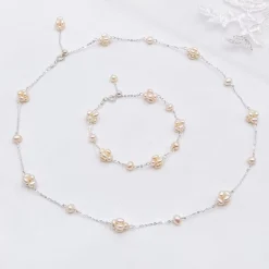 Lace & Favour Eliana Süßwasserperlen-Cluster-Kettenarmband* Geschenke Für Die Mutter Des Bräutigams | Geschenke Für Die Mutter Der Braut