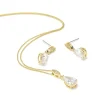 Lace & Favour Ellie Gold Cubic Zirkonia Kristall Hochzeitsschmuck Set* Goldener Abschlussball-schmuck | Abschlussball-schmuck-sets