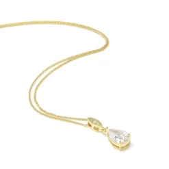Lace & Favour Ellie Gold Teardrop Kristall-Anhänger* Goldener Abschlussball-schmuck | Abschlussball-halsketten
