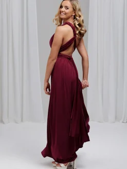 Lace & Favour Emily Rose Burgundy Mehrweg-Brautjungfernkleid (Einheitsgröße)* Multiway Brautjungfernkleider