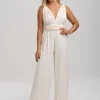 Lace & Favour Emily Rose Creme Mehrweg-Brautjungfern-Overall* Multiway-jumpsuits