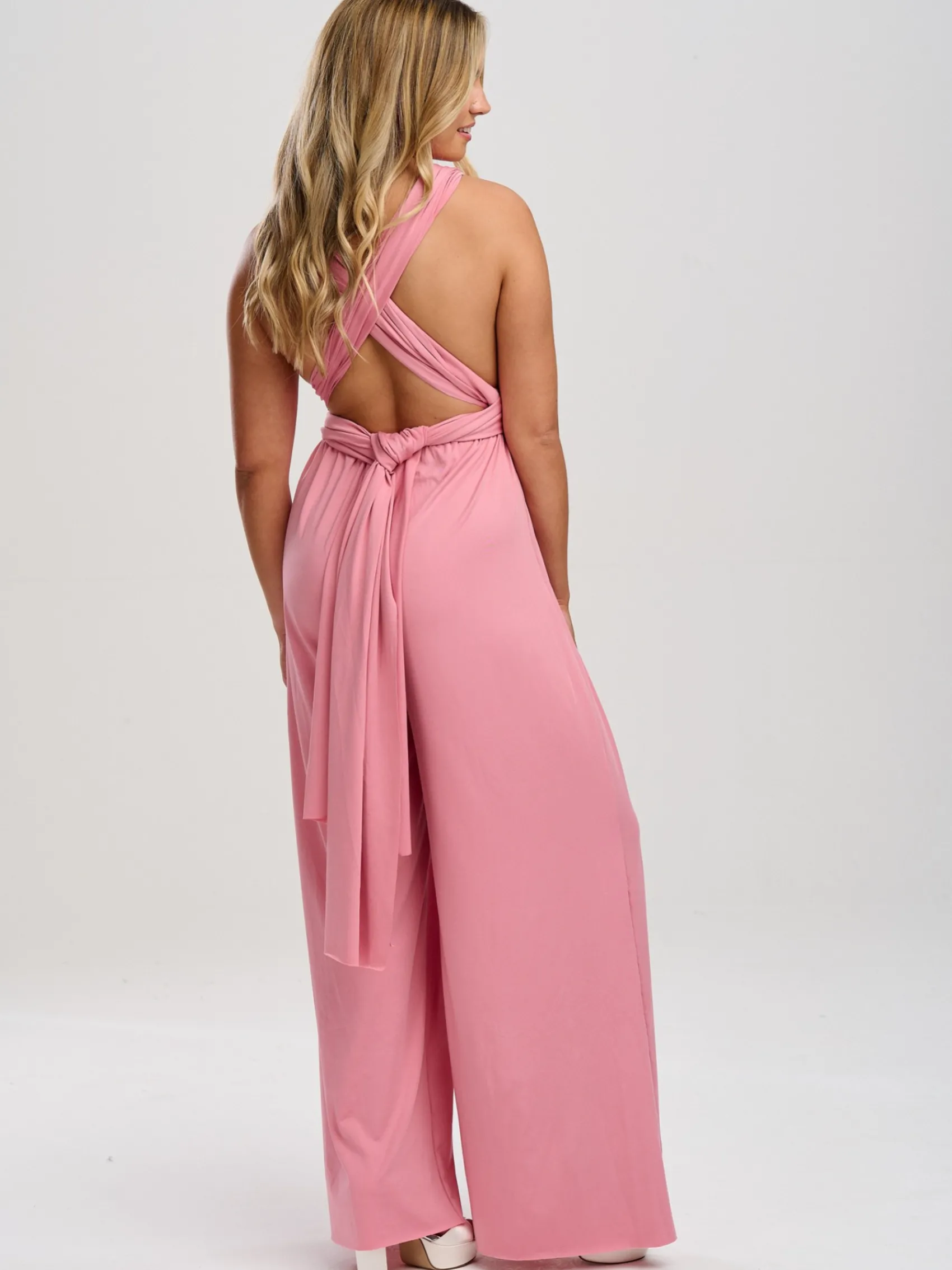 Lace & Favour Emily Rose Dusky Rosa Multiway Brautjungfer Jumpsuit* Multiway-jumpsuits