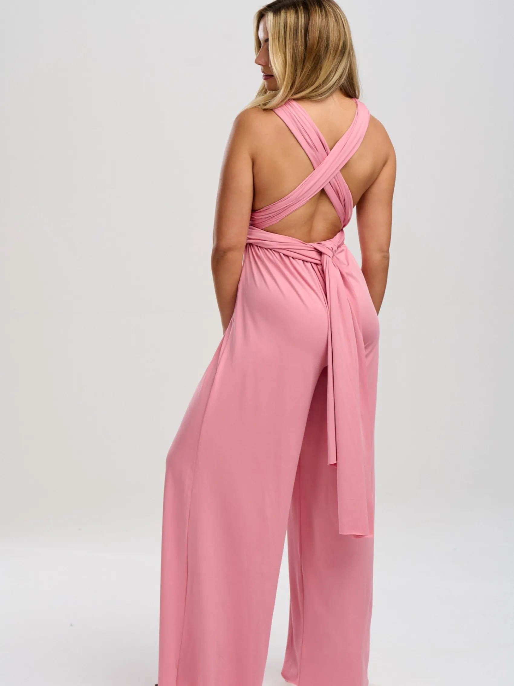 Lace & Favour Emily Rose Dusky Rosa Multiway Brautjungfer Jumpsuit* Multiway-jumpsuits