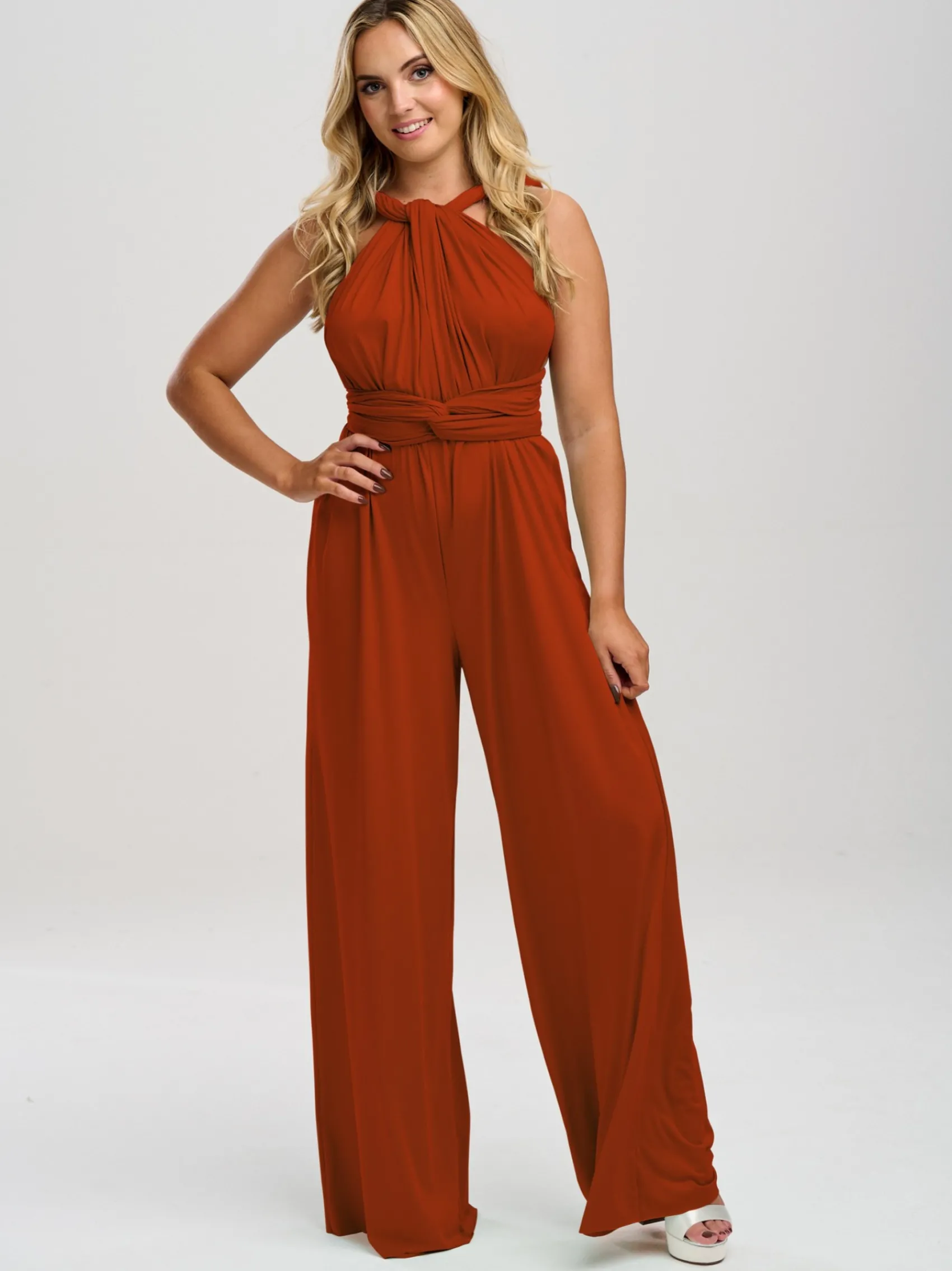 Lace & Favour Emily Rose Rust Multiway Brautjungfer Jumpsuit* Multiway-jumpsuits