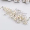 Twilight Designs Eugenie Vintage Süßwasserperlen und Diamanten Haarkamm* Vintage-kopfbedeckungen | Perlen-haarschmuck