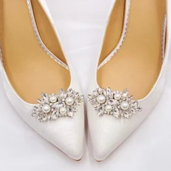 Lace & Favour Euphoria Perlen- und Kristallbroschen-Schuhclips* Schuhclips | Schuhclips