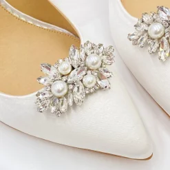 Lace & Favour Euphoria Perlen- und Kristallbroschen-Schuhclips* Schuhclips | Schuhclips