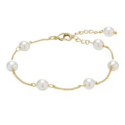 Lace & Favour Evie Gold Zierliche Perlenkette Armband* Geschenke Für Brautjungfern | Geschenke Für Die Braut