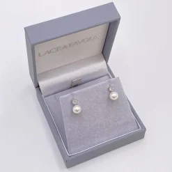 Lace & Favour Evie Zierliche Perlenohrstecker* Geschenke Für Brautjungfern | Perlen-hochzeitsschmuck