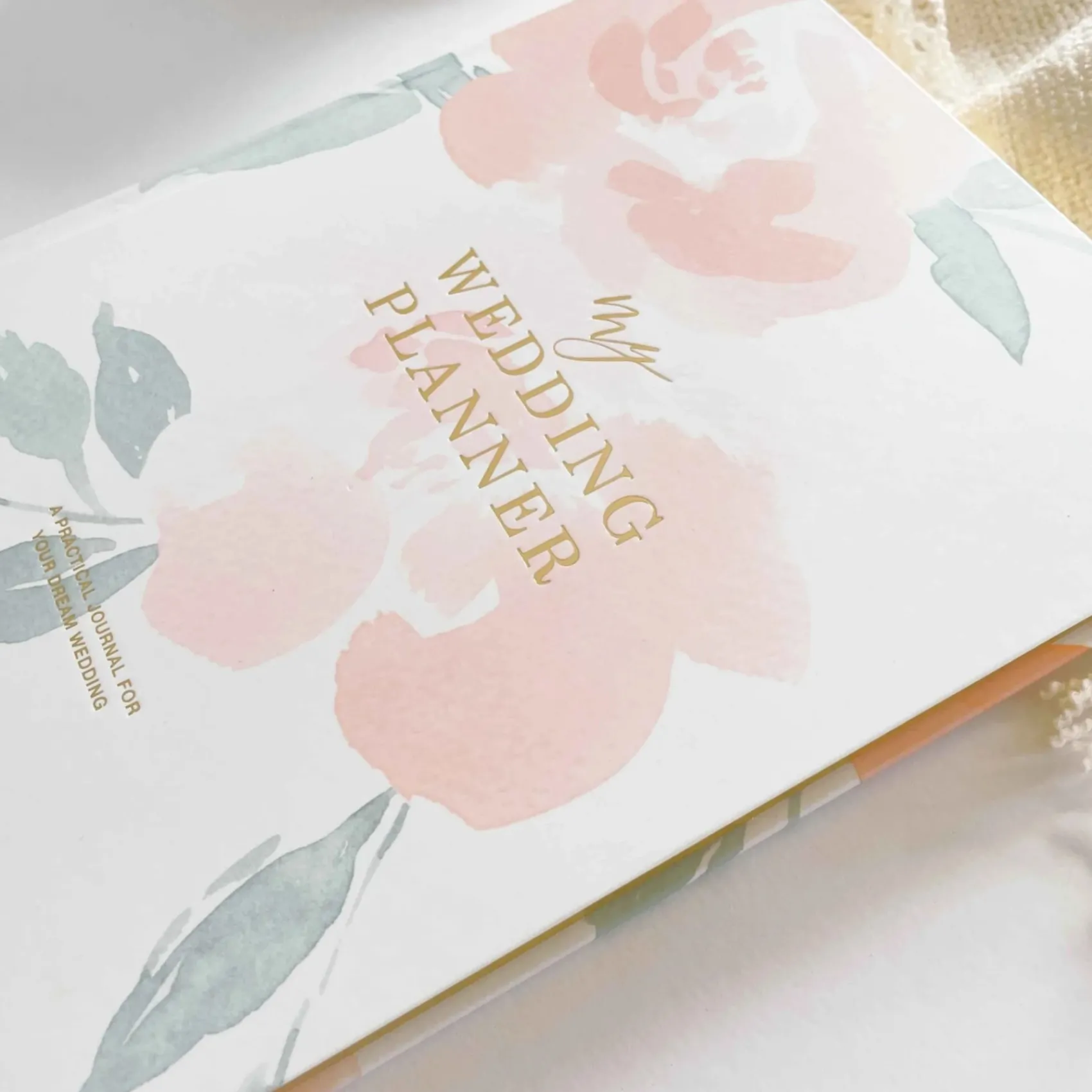 Blush & Gold Floral Luxury Wedding Planner Buch* Wedding Planner Bücher | Verlobungsgeschenke