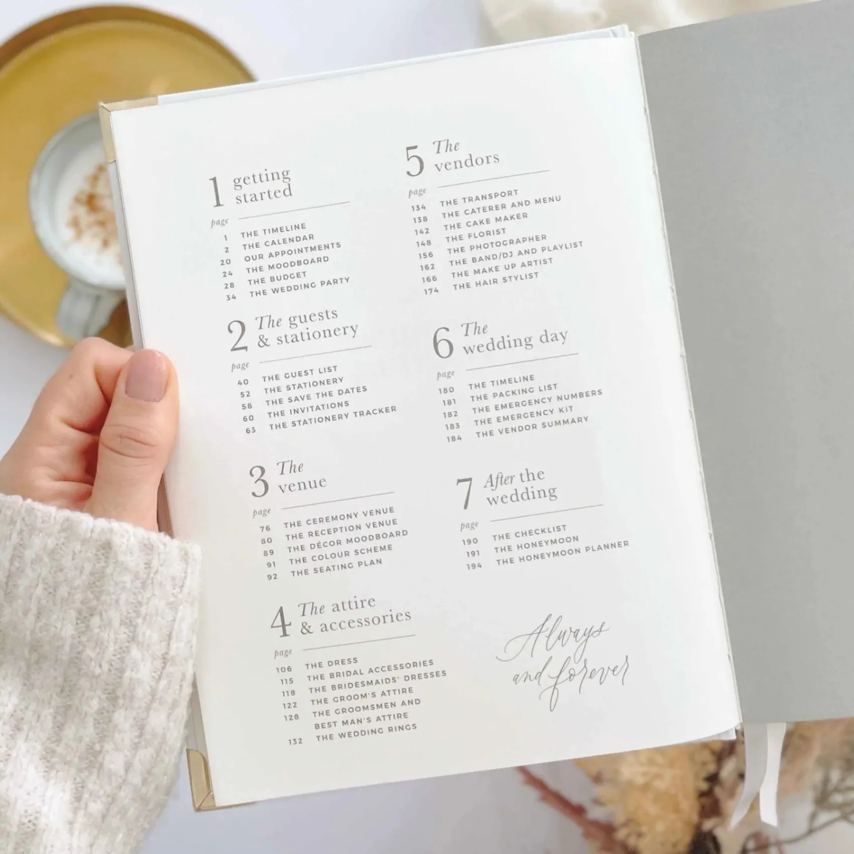 Blush & Gold Floral Luxury Wedding Planner Buch* Wedding Planner Bücher | Verlobungsgeschenke