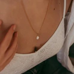 Freya Rose Barock Perle 22ct Gold Anhänger Halskette* Geschenke Für Die Mutter Des Bräutigams | Geschenke Für Die Mutter Der Braut