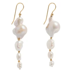 Freya Rose Große Barock Perlen Statement Gold Tropfen Ohrringe* Gold-hochzeitsschmuck | Hochzeitsgast-schmuck