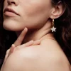 Freya Rose Mini-Reifen aus Gold mit Stern und Mond aus Perlmutt* Gold-hochzeitsschmuck | Hochzeitsgast-schmuck