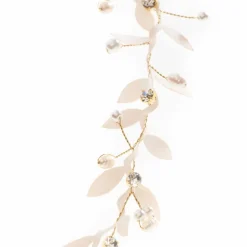 Poirier Gaia Blattgold Braut Boho Stirnband* Gold-haar-accessoires | Brautjungfer Haarschmuck