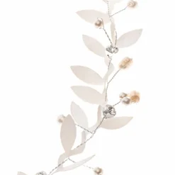 Poirier Gaia Silver Leaf Braut Boho Stirnband* Silberne Haar-accessoires | Brautjungfer Haarschmuck