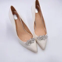Lace & Favour Glamour Silber Klassisch Kristall Schuhclips* Geschenke Für Die Braut | Schuhclips