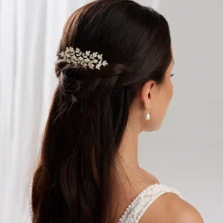 Lace & Favour Glanz Gold Kristall Spray Hochzeit Haarkamm* Abschlussball Haarspangen & Kämme | Geschenke Für Die Braut