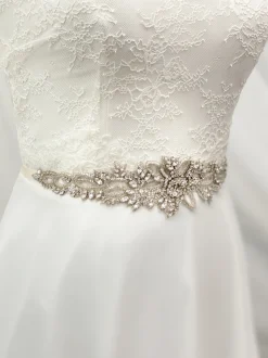 Beads & Beyond Hamilton Vintage Perlen und Kristall verschönert Brautgürtel* Brautkleid Gürtel