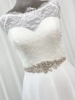 Beads & Beyond Hamilton Vintage Perlen und Kristall verschönert Brautgürtel* Brautkleid Gürtel