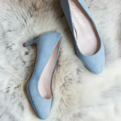 Harriet Wilde Amy Niedriger Absatz Blau Wildleder Plateau Gericht Schuhe* Schuhe Für Hochzeitsgäste | Schuhe Für Die Mutter Der Braut