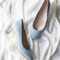 Harriet Wilde Amy Niedriger Absatz Blau Wildleder Plateau Gericht Schuhe* Schuhe Für Hochzeitsgäste | Schuhe Für Die Mutter Der Braut