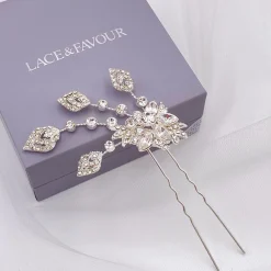 Twilight Designs Hattie Vintage inspirierte Kristall-Haarnadel* Abschlussball Haarspangen & Kämme | Vintage-kopfbedeckungen
