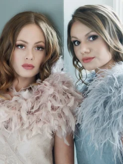 Beverly Hills Hayworth Silber Grau Straußenfeder Brautbolero* Federstolen & Umhänge | Boleros Und Jacken Für Hochzeiten