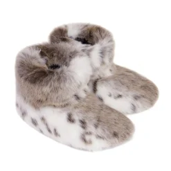 Helen Moore Lynx Animal Print Kunstfell Slipper Stiefel* Flitterwochengeschenke | Geschenke Für Die Braut