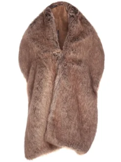 Helen Moore Truffle Long Faux Fur Stole | | Lace & Favour* Jacken, Umhänge Und Schals Aus Kunstfell | Hochzeitsumhänge & Tücher
