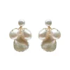 Hermione Harbutt Beatrice Gold Barock Perlenohrringe* Perlen-hochzeitsschmuck | Gold-hochzeitsschmuck