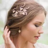 Hermione Harbutt Celeste Blattgold-Ohrringe* Geschenke Für Die Braut | Gold-hochzeitsschmuck