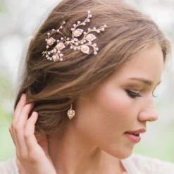 Hermione Harbutt Celeste Blattgold-Ohrringe* Geschenke Für Die Braut | Gold-hochzeitsschmuck